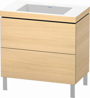 DU WTU L-Cube m. Vero Air 698x800x480mm o.HL,2 Auszüge,medit. Eiche ES Ahorn