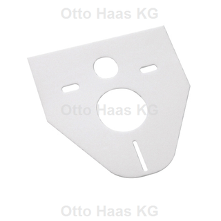 HAAS Schallschutzmatte OHA 372x422mm, 4mm stark, f WWC u Bidets, we