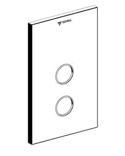 SCHELL Frontplatte LINUS D-SC-T für UP-Dusche, 273x173, edelstahl
