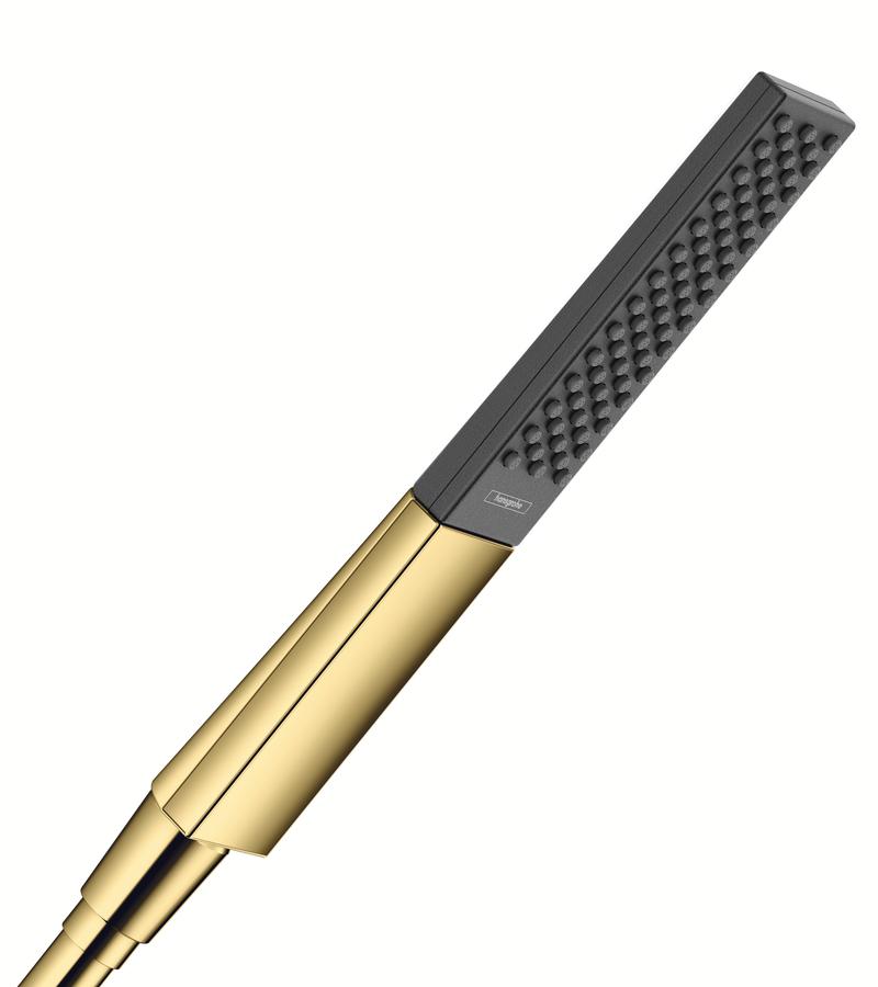 Artikelbild 1 des Artikels „hansgrohe St.h. Rainfinity 100 EcoSm. 100mm, Kopf, 1j, 9 l/m., pol. gold optic polished gold optic“