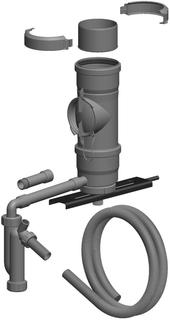 ATEC Kontroll-Rohr PolyTop DN 100, mit Kondensatablauf