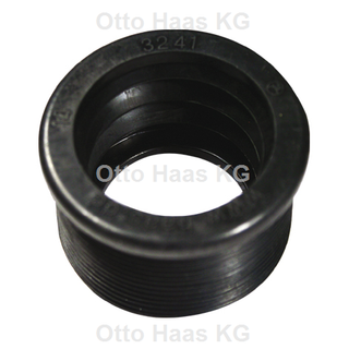 HAAS Gummi-Nippel 58,3mm außen/41mm Inn., f PE-HD-Rohr, sw