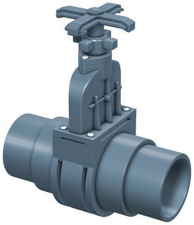 ACO Zulaufschieber PVC DN100/ mit Spitzende Dm. 110