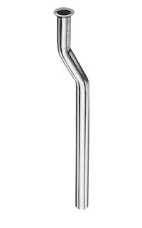 Schell Spülrohr 18x293mm, gekr., Abstand 25mm, verchromt