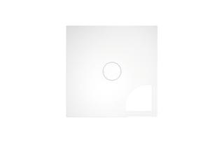Bette Duschfliese BetteAir 1000x1000mm, ebano, RE, gl. Stahl, m M-T
