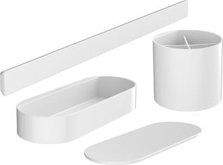 hansgrohe Badezimmerset WallStoris aus Kunststoff, mattweiß