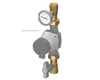 Flamco Pumpen-Absperrset Circontrol C 370mm, 1 1/4", ohne Rückflussverhinderer
