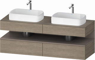 Duravit Waschtisch-Unterschrank Qatego 160x55x60cm, ba m/E te, Pl, Beck. beids.
