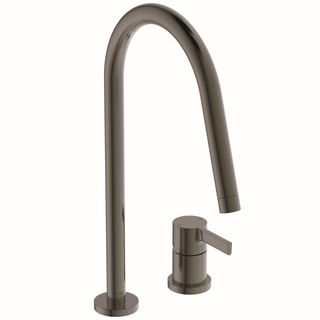 IS Küchen-2-Loch-Armatur Gusto Ausl. 243mm, hoh. Auslauf, magnetic grey