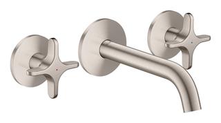 hansgrohe 3-L-WT-Arm. Axor One UP, A 160mm, W m Ros, m Kreuz, ES Finish