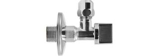 ASW Kugel-Eckventil 1/2"x10mm, MS verchromt, Längenausgleich