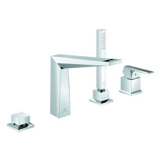 GROHE 4-L-BWKombi Allure Brilliant P. C. Hebel mit Rändelstruktur, chrom