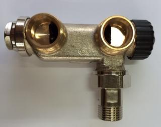 USH Z-Ventil 1/2" Eckform f. Wand- u. Badanschlußbox 4700