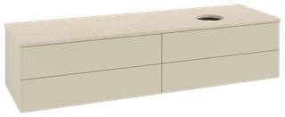 V&B WT-Unterschrank o. F-Struktur Antao 160x50cm, WBP-farbe botti., si Gr m Lac