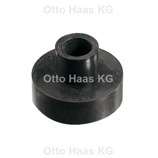 HAAS Schalldämmender Gummipuffer für Rohraufhängung 9 x 28 / 9 x 19, schwarz