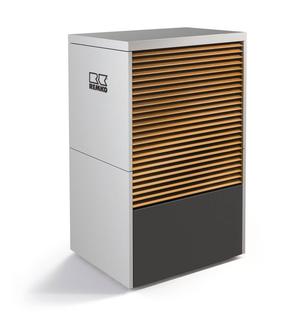 Remko Luft-Wasser-Wärmepumpe LWM 110 DL CAMURA 7-10 kW, Git. Holzopt.
