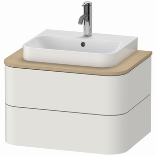 DU WTU HappyD2+ wandh.,408x650x480mm 2Schubkästen, nordic weiß sdm. ES Ahorn