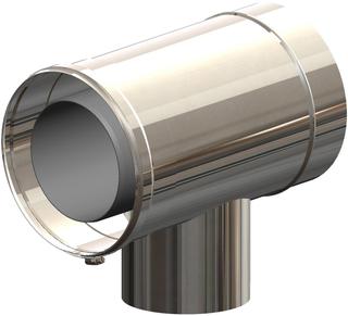 ATEC T-Stück PolyClassic +Iron/White DN 160/230, D 110/160, f Kas., PP, ES bl
