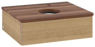 V&B WT-Unterschrank o. F-Struktur Antao 60x19x50cm, HL, WBP w. wal, hon. Oa