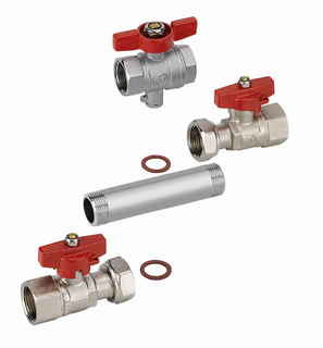 Wasser-Geräte Einbausatz 1/2", 110mm Direktmess., für Wärmezähler