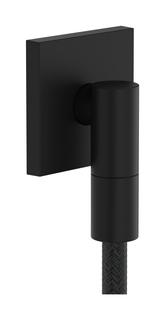 hansgrohe Wandanschluss Fixfit Fine m Rückflussverh., E, eckig, schwarz matt
