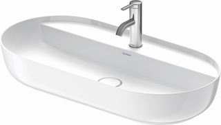 Duravit Aufsatz-Waschtisch Luv 80x40cm, gs, m HL, o. ÜL, m HLB, we WG