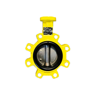 Sylax2 GAS Endflansch DN300 Gelb BGGG40 m. Edelstahlscheibe NBR HL PN6