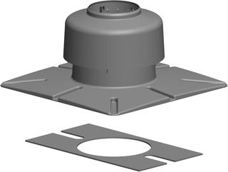 ATEC Mündungs-Set PolyTop DN 110/160, konzentrisch, PP, weiß