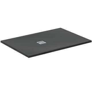 IS Rechteck-Brausewanne Ultra Flat S + 130x90x3cm, schiefer, Ablauf zentriert