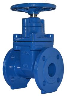 TA Absperrschieber TA-GAV DN 150, Fl, PN 25, m Handr, SG, blau