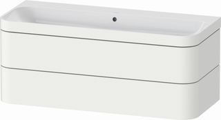 DU WTU m. Happy D.2 Plus 480x1175x490mm 2SK,o.HL,Weiß Seidenm./ES Ahorn Mitte