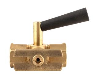 Afriso Manometerabsperrhahn G 1/2, PN 16, Fl. 60x25x10mm, MS, Muffe