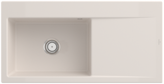 V&B Spüle Subway Style 60 li, m Abl.garn, Hand., crema CeramicPlus