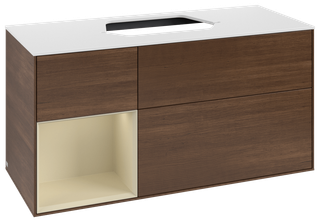 V&B WT-Unterschrank Wandbel. Finion 120cm, Pl w m, Rg l si Gr m Lac, wal ven