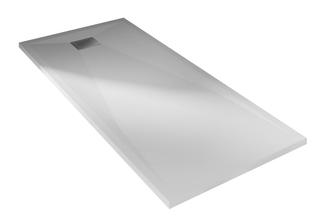 Kinedo Kinesurf Duschwanne 80x170 weiß H:4cm PN6 Biocryl + Ablauf Breitseite