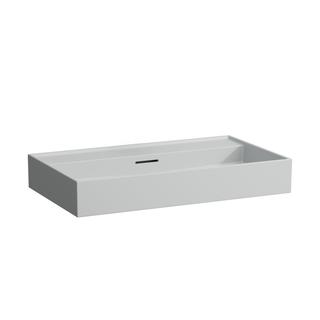Laufen Aufsatz-Waschtisch KARTELL 80x46cm, US gs, m ÜL, o. Hahnl., gr. ma