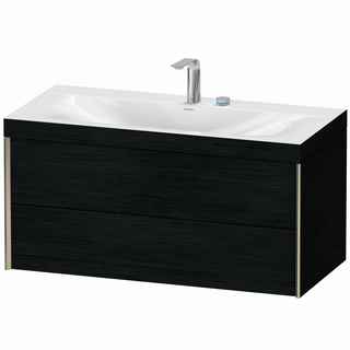 DU WTU Xviu / Viu, 2 SK, 503x1000x480mm 2HL, champ.m./Eiche schw,Rahm. 16 ES Ah.
