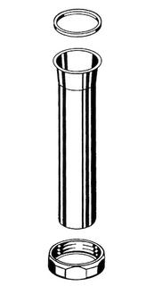 Schell Abgangsverschraubung komplett, bis 11/2011, verchromt