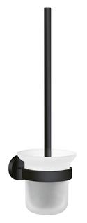 tnwb WC-Bürstengarnitur PRO 020-V2-BLACK 112x379x145mm, Zink, sw, m, G sat, BK KS