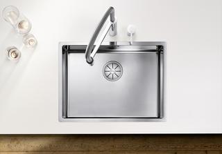 Blanco Becken CLARON 550-IF, 59x44cm, ES sgl, o. Abl-Fernbed.