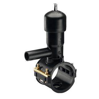 Plasson Ventilanbohrarmatur SmartFuse 90x63mm, PE 100, mit Anbohrfräser 30mm