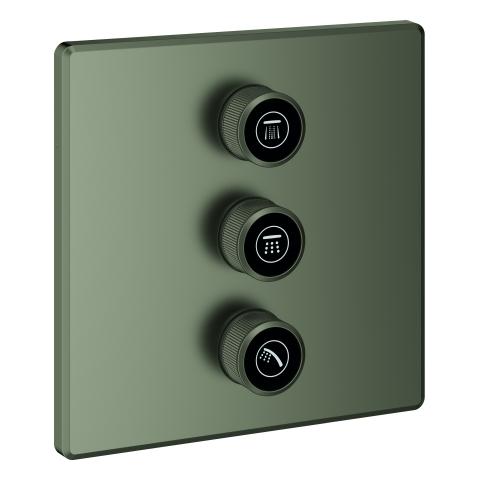 Artikelbild 1 des Artikels „GROHE Fertigset Grohtherm Smartcontrol UP-Ventil, 3-fach, eckig, satin graphite satin graphite“