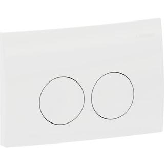 Geberit Betätigungsplatte Delta25 Round weiß-alpin, für 2-Mengen-Spülung