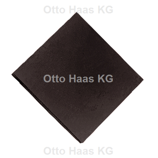 HAAS Schallschutzunterlage 60x60x10mm, Gummi, schwarz