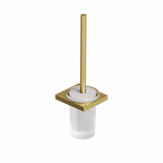 Kludi VELA C Toilettenbürstengarnitur Beh. aus satiniertem Glas, brushed gold