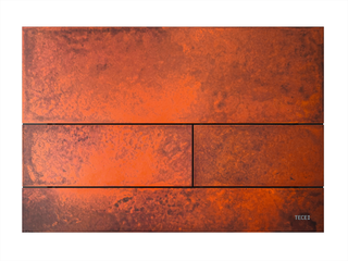 TECE WC-Betätigungsplatte TECEsquare Rusted steel, PVD, für 2-Mengentechnik