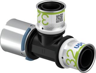 Uponor Press-T-Stück S-Press PLUS 40x32x32mm, reduziert, PPSU