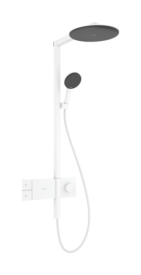 Artikelbild 1 des Artikels „hansgrohe Showerpipe Raindance Alive S 1j, EcoSm., Mind.-Druck 1,4 b, mattweiß EcoSmart, Mindestfließdruck 2 bar | mattweiß“