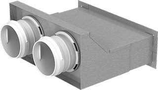Blauberg Ventiladapter BlauFast RPW 200x55/63x2 M, für die Wand