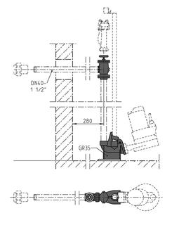 Jung Armaturensatz Multicut DN 40, Einzelanlage